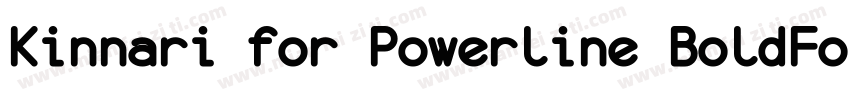 Kinnari for Powerline BoldForPowerl字体转换